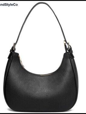 Vegan Leather Retro Crescent Shoulder Bag Purse Crossbody Tote Handbag